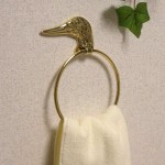 タオルハンガー リング鳥 真鍮製品 ブラス