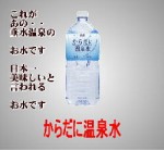 温泉水／からだに温泉水２リットル