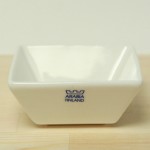 【新品】ARABIA(アラビア)ネロ/NERO ディッシュ 10cm×10cm/ホワイト