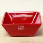 【新品】ARABIA(アラビア)ネロ/NERO ディッシュ 10cm×10cm/レッド