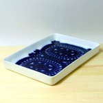 グスタフスベリ/Gustavsberg ブローヒュサール/Bla Husar スクエアトレイ 31cm