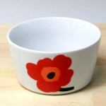 マリメッコ/marimekko ウニッコ/Unikko ボウル 12.5cm/レッド