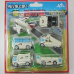 飛行機雑貨【マグネット車と飛行機JAL】