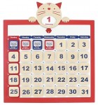 木製マグネットカレンダー ネコ