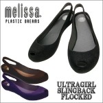 【melissa/メリッサ】ULTRAGIRL SLINGBACK FLOCKED★フロッキー素材加工★ラバーパンプス　melissa-UltraGirlSlingbackFlocked-30378