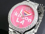 Ｉ ＬＯＶＥ ＬＡ●送料無料セール●キットソン 腕時計 レディース KW0015（レッド）