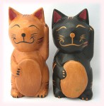 木彫り招き猫【アジア雑貨の輸入・卸・販売★アジアンスタイルマオ】http://asianstyle-mao.com/