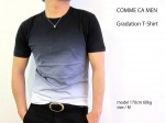 コムサメンCOMME CA MEN◆ファインコットングラデーションTシャツ