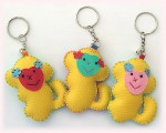 プリティ小猿レザーキーホルダー【アジア雑貨の輸入・卸・販売★アジアンスタイルマオ】