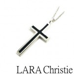 LARA Christie*レールクロス ネックレス 【BLACK Label】
