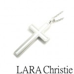 LARA Christie*レールクロス ネックレス 【WHITE Label】