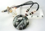 箔入りガラスピースマークペンダント（Ａ）【アジア雑貨の輸入・卸・販売★アジアンスタイルマオ】
