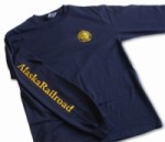 アラスカ鉄道ロングスリーブＴシャツ　ネイビー