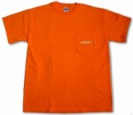 BNSF鉄道　Safety オレンジ　ポケットＴシャツ