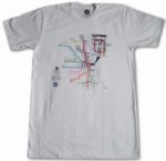 CTA Rail Map Tシャツ