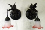 ◆愛らしいブラケット◆ブロンズのような雰囲気を醸し出すエンジェルウォールランプ BJ-171