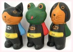 木彫りヒーローアニマル【アジア雑貨の輸入・卸・販売★アジアンスタイルマオ】