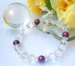 水晶＆アメジストブレスレット【アジア雑貨の輸入・卸・販売★アジアンスタイルマオ】