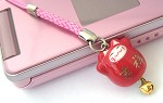 招福根付けストラップ（吉祥猫）【アジア雑貨の輸入・卸・販売★アジアンスタイルマオ】