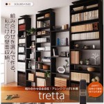 【送料無料】組み合わせ自由自在!アレンジつっぱり本棚【tretta】トレッタ