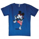 ミッキームエタイコラボTシャツ （藍色）