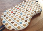 新作アイマスク「カフェオレ水玉」