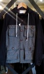 【Ｇｅｍ/ジェム】NYLON×TWEED MOUNTAIN PARKA　（ブラック）