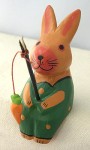 木彫りお座り釣りウサギ（Ａ） http://asianstyle-mao.com/