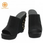 TORY BURCH meredith fabric canvas/veg leather