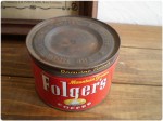 Folger's フォルジャーズ　ブリキ製　コーヒー缶