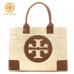 【送料無料】TORY BURCH METALLIC CANVAS ELLA TOTE