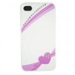 iPhone4S/iPhone4用Heart Ribbon Crystal