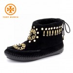 送料無料】TORY BURCH zuzu flat bootie フラットブーティー　33118520 bk