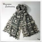 Homespun Embroidery #GRAY 02