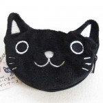 もりまさこさんデザイン 猫のコインケース 黒ねこ