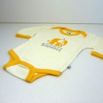 長袖ボディスーツ（エレファント）【Babysoy】【CPSIA認定商品】