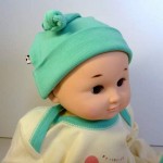 ベビーノット帽子（ライトブルー）【Babysoy】【CPSIA認定商品】