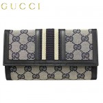 GUCCI グッチ　ウェブライン　長財布ダブルホック