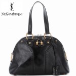 【送料無料】YSL イブサンローラン MUSE ミディアムハンドバック　パテントレザー