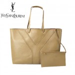 【送料無料】YVES SAINT LAURENT リバーシブルトートバッグS