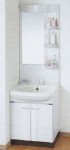 洗面化粧台スーリアW600セット-ホワイト
