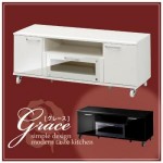 【送料無料】ハイグロス仕上げリビング収納【Grace】グレース 液晶テレビ台　120タイプ(40100563)【代引不可】