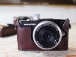 OLYMPUS E-PM1 専用 レザースナップケース