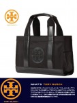 【即日発送】バレンタインセール【送料無料】新作 トリーバーチ ナイロン エナメルトートバッグ ハンドバッグ TORY BURCH tb072