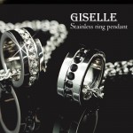 【GISELLE】ジゼル ネックレス ペンダントリング ラインストーン