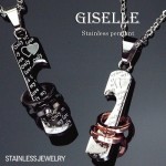 【GISELLE】ジゼル　ステンレス製ジュエリー♪★DUAL RING★ペアネックレス