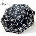 新作！雨傘★雨晴兼用 草花柄ドゥローワークジャンプ傘　UV99%カット