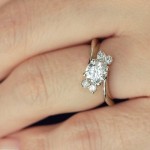 9号 【ケース付き】キュービックジルコニア 0.78ct スマートリング