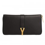 【送料無料】SAINT LAURENT Yライン フルジップ長財布 314991 BJ50J BK