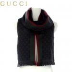 SALE!!  GUCCI グッチ GG柄 ウールｘシルクマフラー 147351-4G704-1166